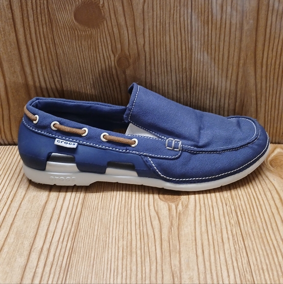 CROCS Other - Crocs Men's Blue Casual Loafers